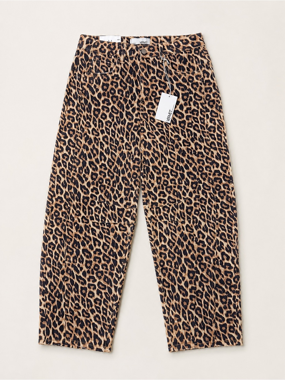 π NWT Vervet βKateβ Leopard Print Barrel Leg Jeans π #1134 - Picture 2 of 5